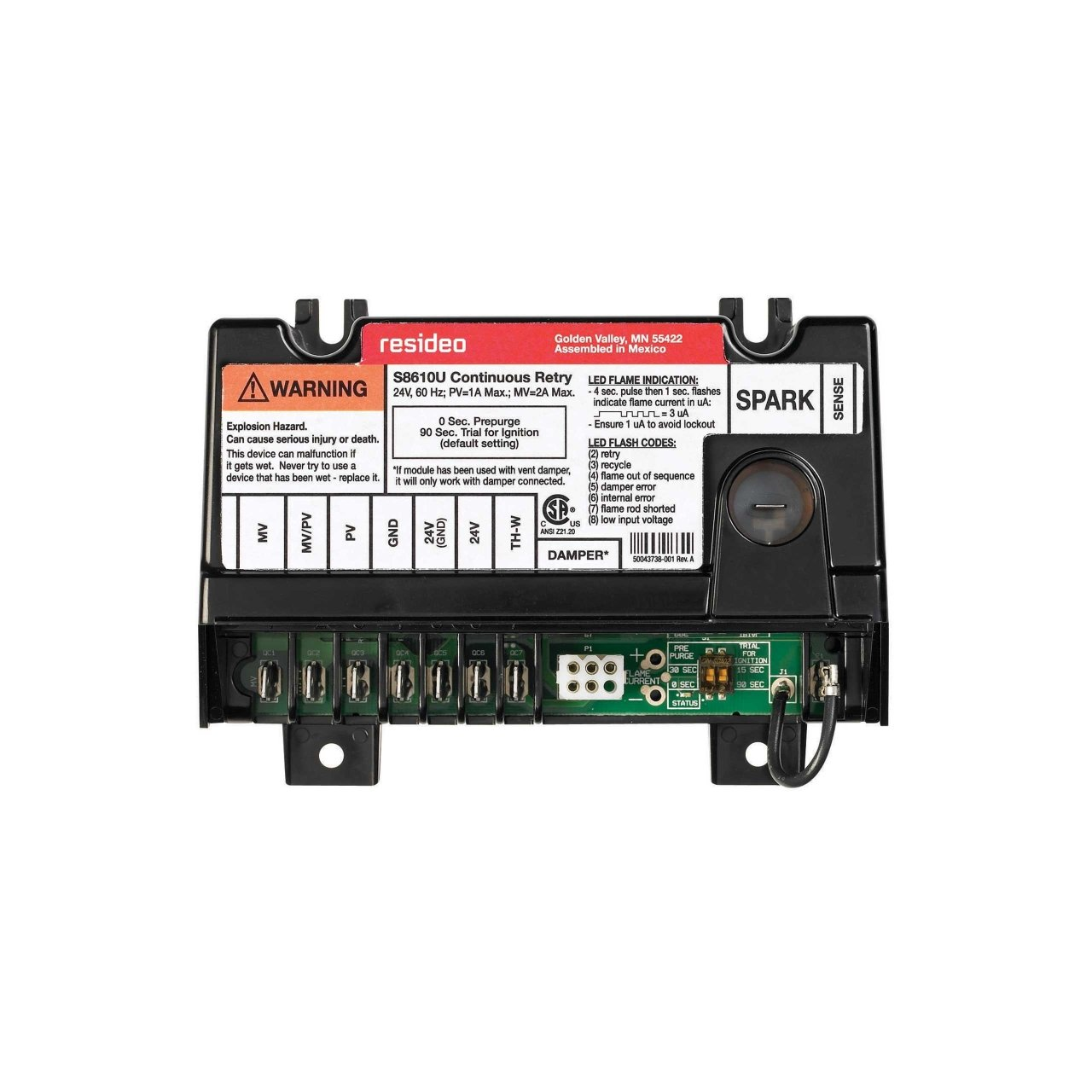 多系统间歇引燃点火模块S8610U3009/U，Resideo域适都